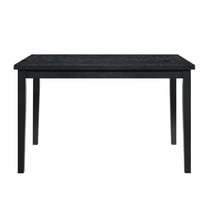 Knubmt Rectangle Wood Dining Table for Home, Kitchen, Dining Room, Black