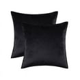 thumbnail image 1 of Knubmt Set of 2 Decorative Velvet Throw Pillow Covers with Zipper, Super Soft Square Pillow Case Solid Color Cushion Cover for Bedroom Car Sofa Couch, 18 x 18inch, 1 of 7