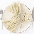 thumbnail image 1 of Knubmt Set of 24 Cheesecloth Napkins 20 x 20 Inch Gauze Cloth Napkin Rustic Reusable Dinner Table Napkins for Weddings Parties Event Family Dinner Table Decoration, 1 of 7