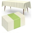 thumbnail image 1 of Knubmt Set of 2 Disposable Plastic Tablecloth Waterproof Table Cloth Rectangle Table Cover for Birthdays Weddings Party, 54" x 108", 1 of 7