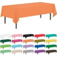 thumbnail image 1 of Knubmt Set of 2 Disposable Plastic Tablecloths Waterproof Table Covers Rectangle Table Cloths for Picnic Birthday Wedding Parties, 54" x 108", 1 of 8