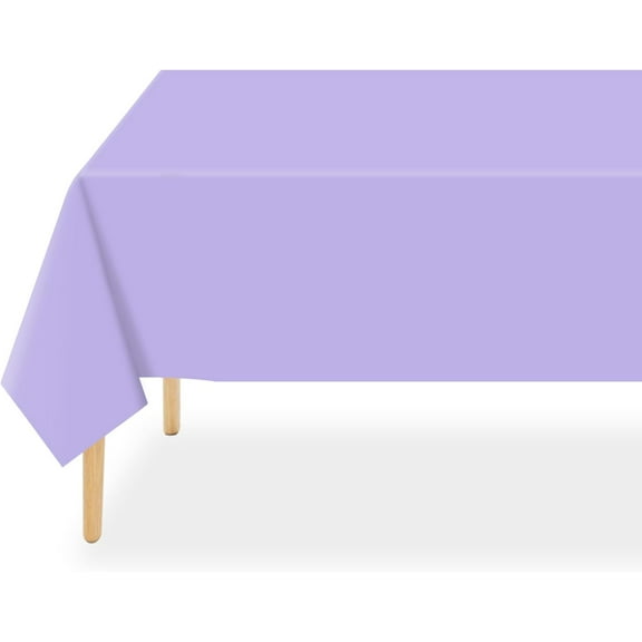 Knubmt Set of 2 Plastic Table Cloth Rectangle Disposable Tablecloth Decorative Table Cover, 54 x 108 inch