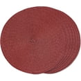 thumbnail image 1 of Knubmt Set of 2 Round Placemats Woven Washable Table Mats Heat Resistant Non Slip Circle Place Mats for Dining Table, 1 of 7