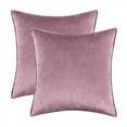 thumbnail image 1 of Knubmt Set of 2 Soft Velvet Throw Pillow Cover Decorative Cushion Cover Pillow Case for Sofa Couch Chair Bed, 20x20 inch, 1 of 6