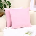 thumbnail image 1 of Knubmt Set of 2 Velvet Square Throw Pillow Covers Decorative Coushion Cover Pillowcase for Couch Sofa Bed Office Car, 22x22 inch, 1 of 7