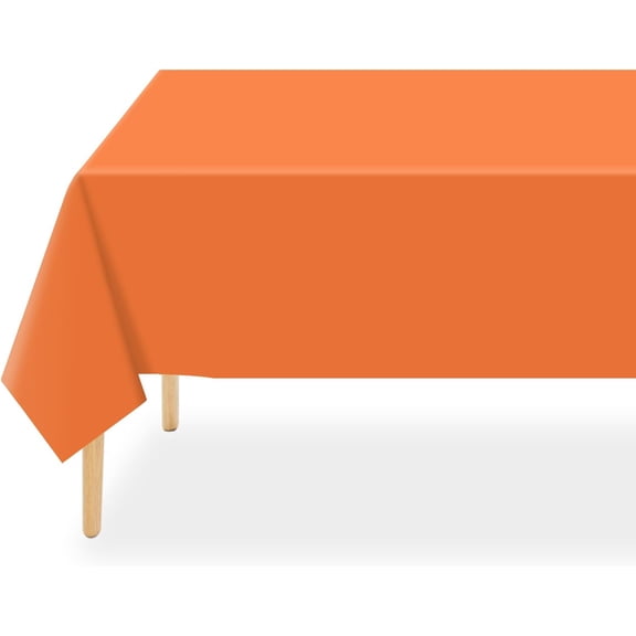 Knubmt Set of 4 Plastic Table Cloth Rectangle Disposable Tablecloth Decorative Table Cover, 54 x 108 inch