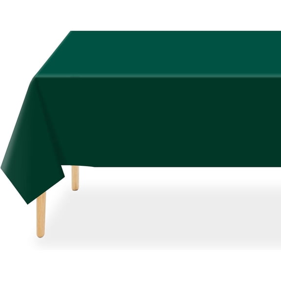 Knubmt Set of 4 Plastic Table Cloth Rectangle Disposable Tablecloth Decorative Table Cover, 54 x 108 inch