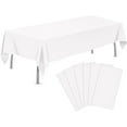 thumbnail image 1 of Knubmt Set of 6 Rectangle Table Cloths Plastic Tablecloth Disposable Table Cover for Party Birthday Wedding Picnic, 54 x 108 Inch, 1 of 7