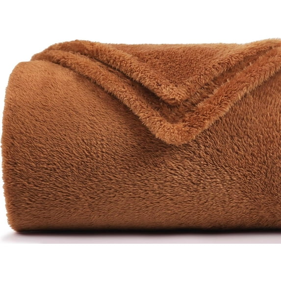 Knubmt Solid Color Fleece Throw Blanket Lightweight Cozy Super Soft Warm Plush Blanket for Bed, Sofa, Chair, Office, 20x27 inch