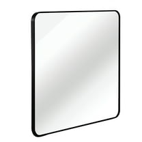 Knubmt Square Wall Mirror Black Metal Frame Makeup Mirror Vanity Mirror for Bathroom, Living Room, 36 in x 36 in
