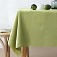 thumbnail image 1 of Knubmt Washable Linen Tablecloth Stain Resistant Table Cloth Decorative Rectangle Table Cover for Kitchen Dining Holiday Party, 43" x 63", 1 of 7