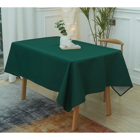 Knubmt Waterproof Tablecloth Rectangle Table Cloth Linen Washable Decorative Fabric Table Cover for Dining, Party, Banquet, 55x63 inch