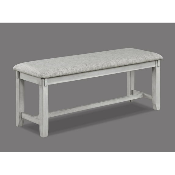 Knubmt Wood Frame Fabric Upholstered Padded Seat Dining Bench for Living Room, Dining Room