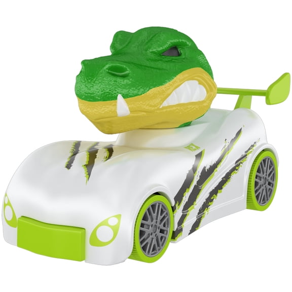 Knuckle Headz Dinosaur Pop-Up Racer Car Toy, Friction-Powered Pull-Back Toy Car, Ages 3+