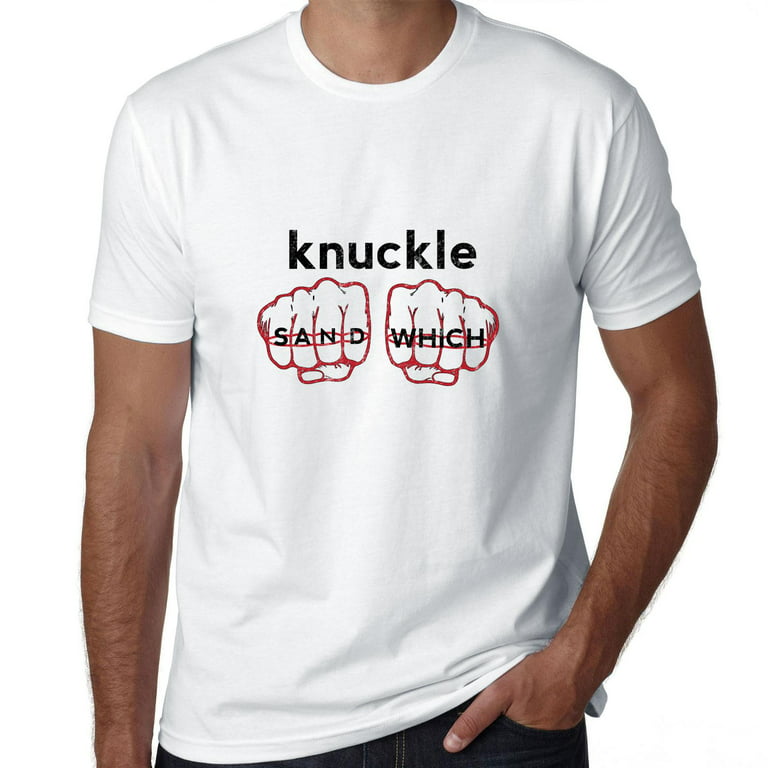 Knuckle Sandwich - Funny Brass Knuckles Fight Mens Grey T-Shirt -  Walmart.com