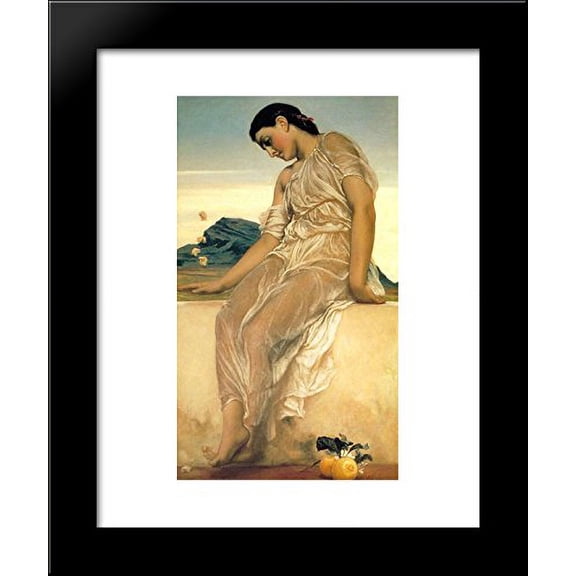Knucklebones 20x24 Framed Art Print by Frederic Leighton
