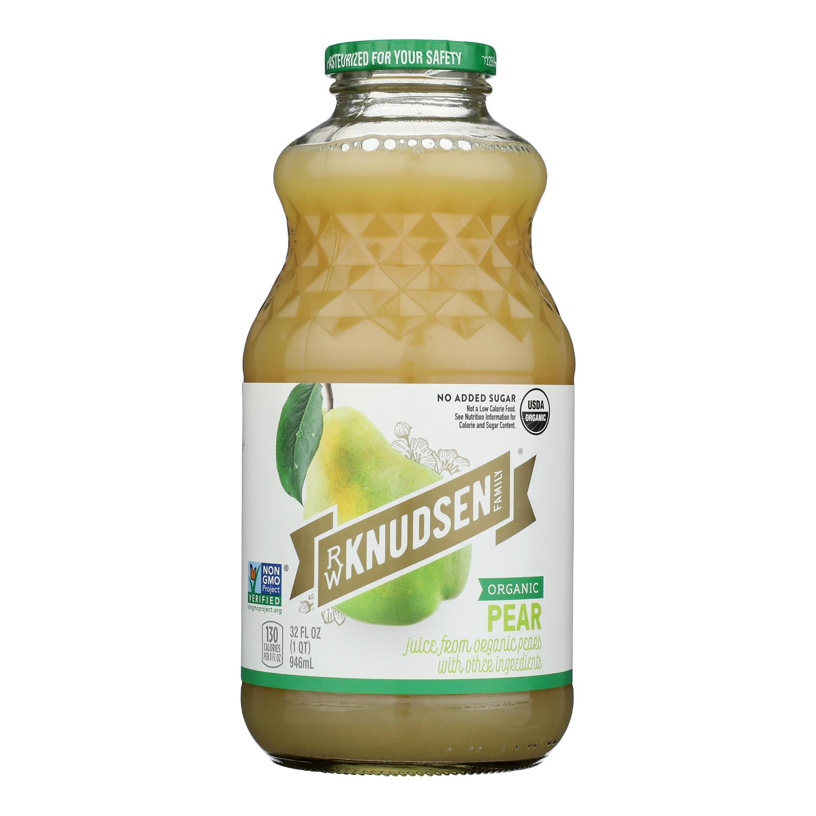 (6 pack) R.W. Knudsen Family Organic Pear Juice, 32 oz (Packaging May Vary)