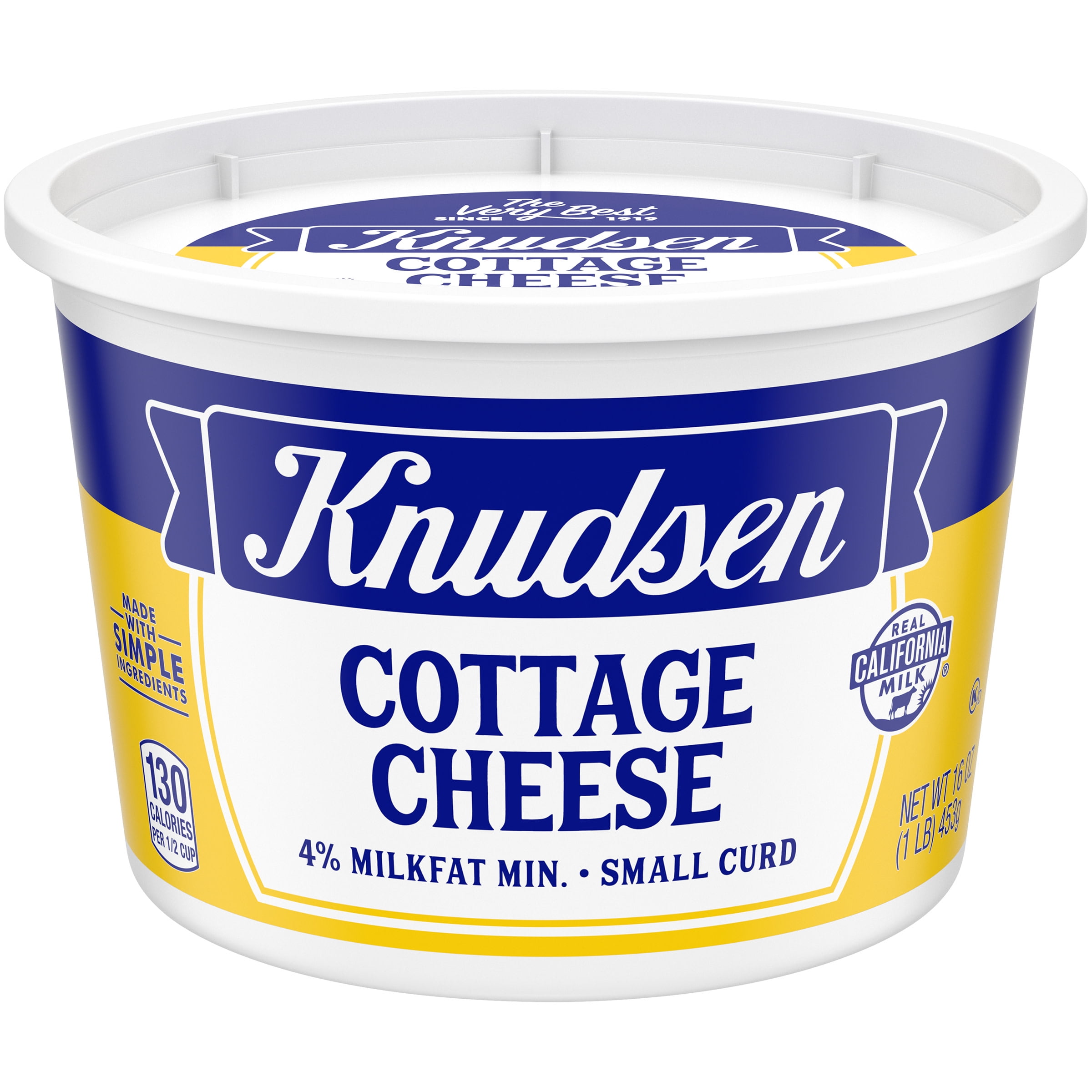 Knudsen Small Curd Cottage Cheese with 4 Milkfat, 16 oz Tub