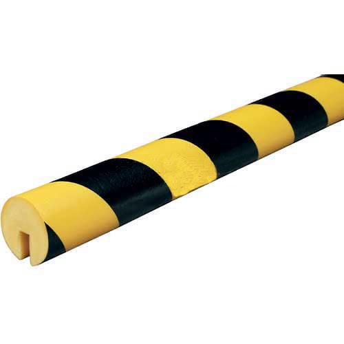 Knuffi Edge Bumper Guard Type B 196-3/4""L x 1-9/16""W Black & Yellow 60-6710