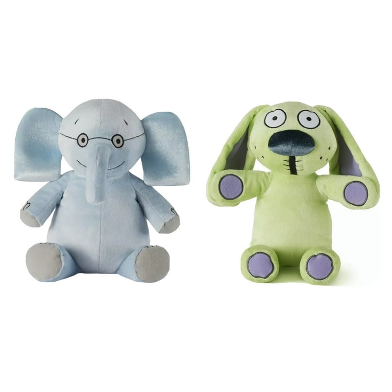 Knuffle Bunny Rabbit & Gerald Elephant Grey Set 14