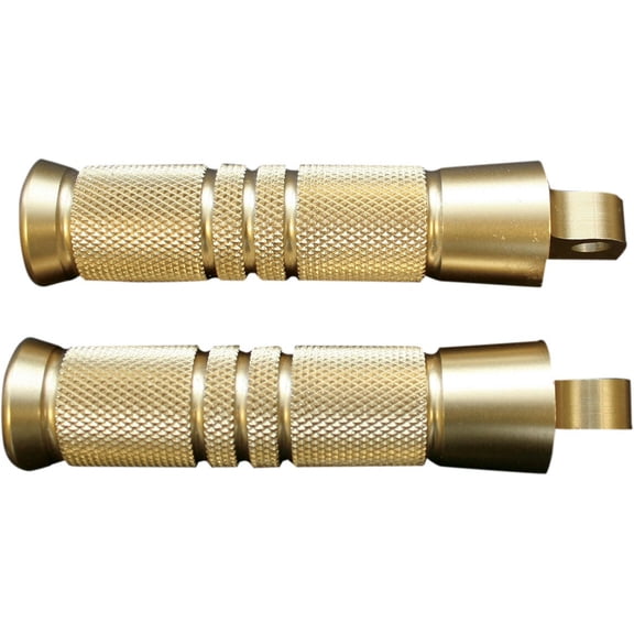 Knurled Brass Folding Footpegs
