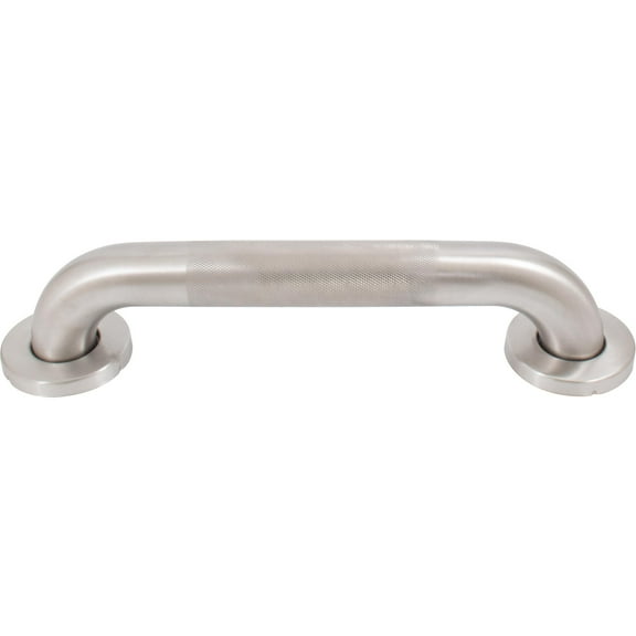 Knurled Grab Bar, 30 Inches, 1-1/2" Diameter, 1-1/2" Wall Clearance, Concealed Screws, Satin Stainless Steel by Stone Harbor Hardware
