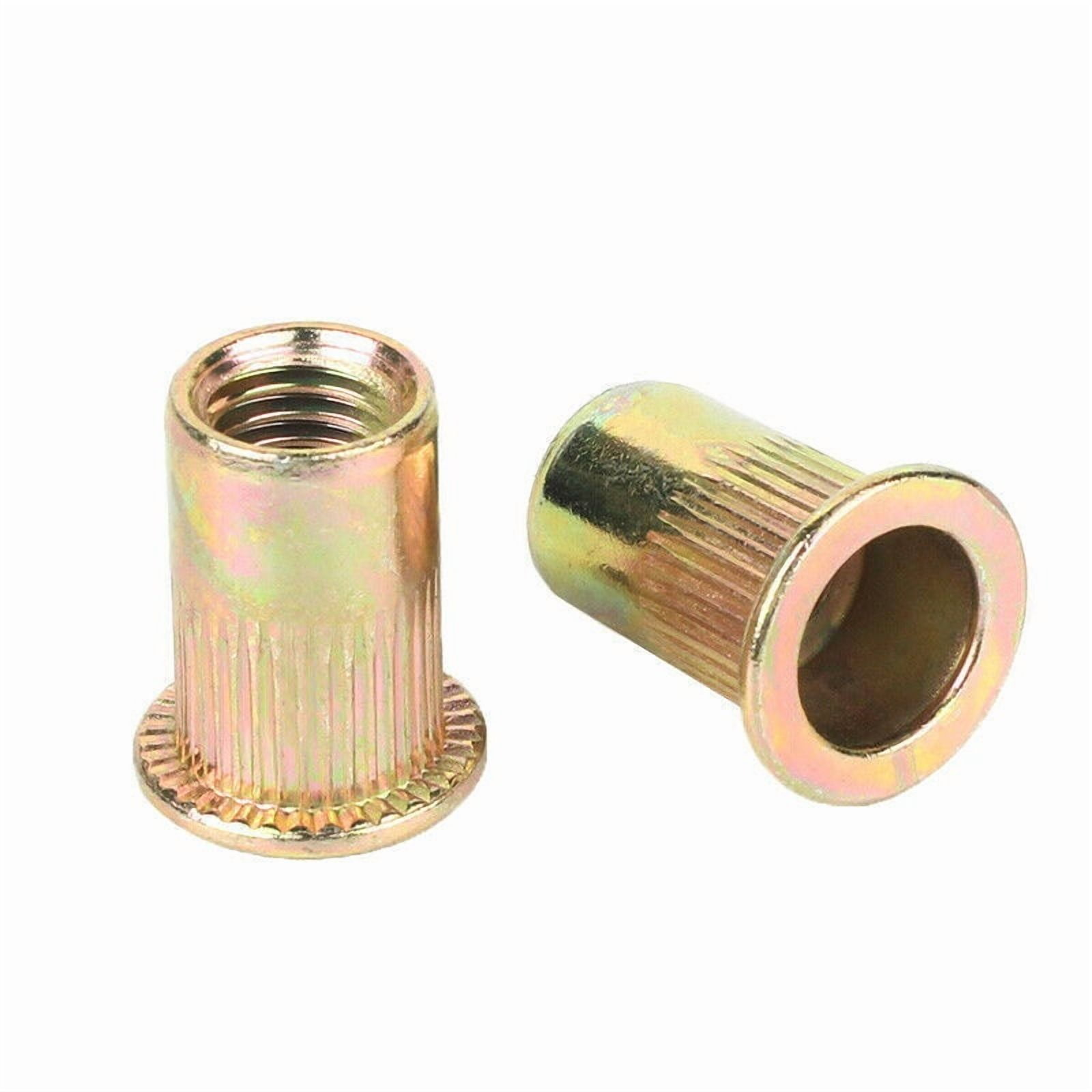Knurled Rivet Insert Nuts M3 M4 M5 M6 M8 M10 M12 Colour Zinc Plated ...