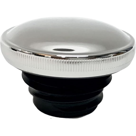 Knurled Screw-in Ratcheting Chrome Vented Gas Cap Motorcycle Tank ...