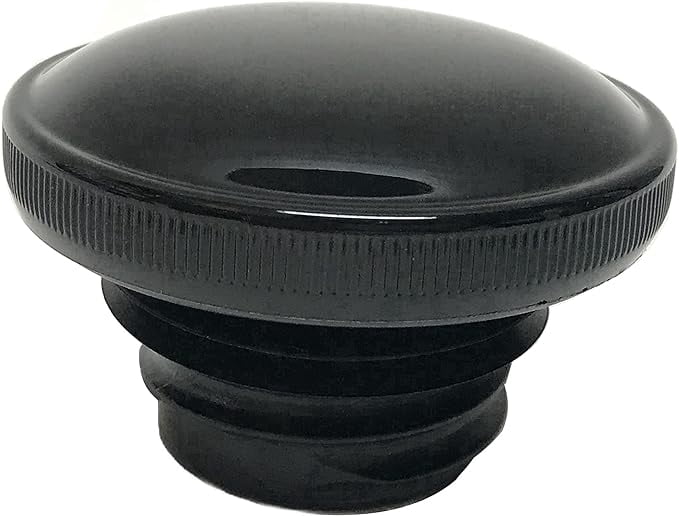 Knurled Motorcycle Fuel Cap Knurled Screw-in Vented Gas Cap For Harley ...