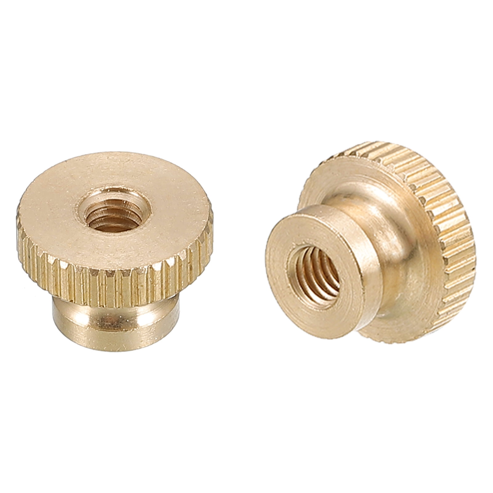 Knurled Thumb Nuts, 2 Pack M5 x D16mm x H10mm Brass Knurled Nut with ...