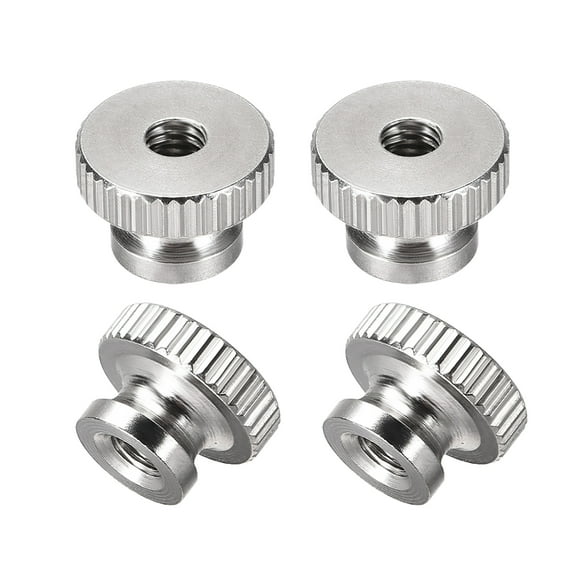 Knurled Thumb Nuts - M4 x 8mm Round Knobs with  304 Stainless Steel - 4Pcs