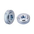 thumbnail image 1 of Knurled Thumb Nuts, M5 Female Threaded Thin Type, Blue Zinc Plating 10 Pcs, 1 of 5