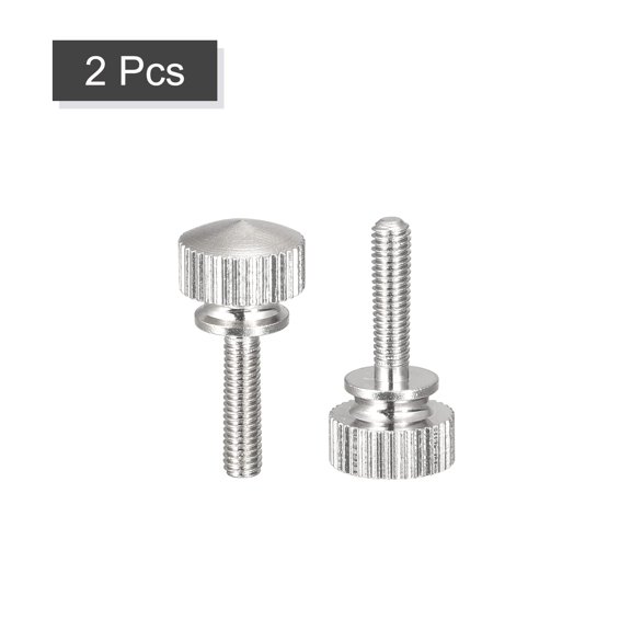 Knurled Thumb Screws, M3x12mm Brass Shoulder Bolts Grip Knobs Fasteners, Nickel Plated 2Pcs ornamental products