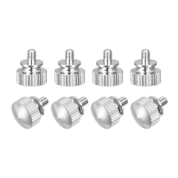 Knurled Thumb Screws, M3x5mm Brass Shoulder Bolts Grip Knobs Fasteners, Nickel Plated 8Pack