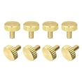 thumbnail image 1 of Knurled Thumb Screws, M3x6mm Flat Brass Bolts Grip Knobs Fasteners for Home, Electronic, Machine 8Pack, 1 of 5