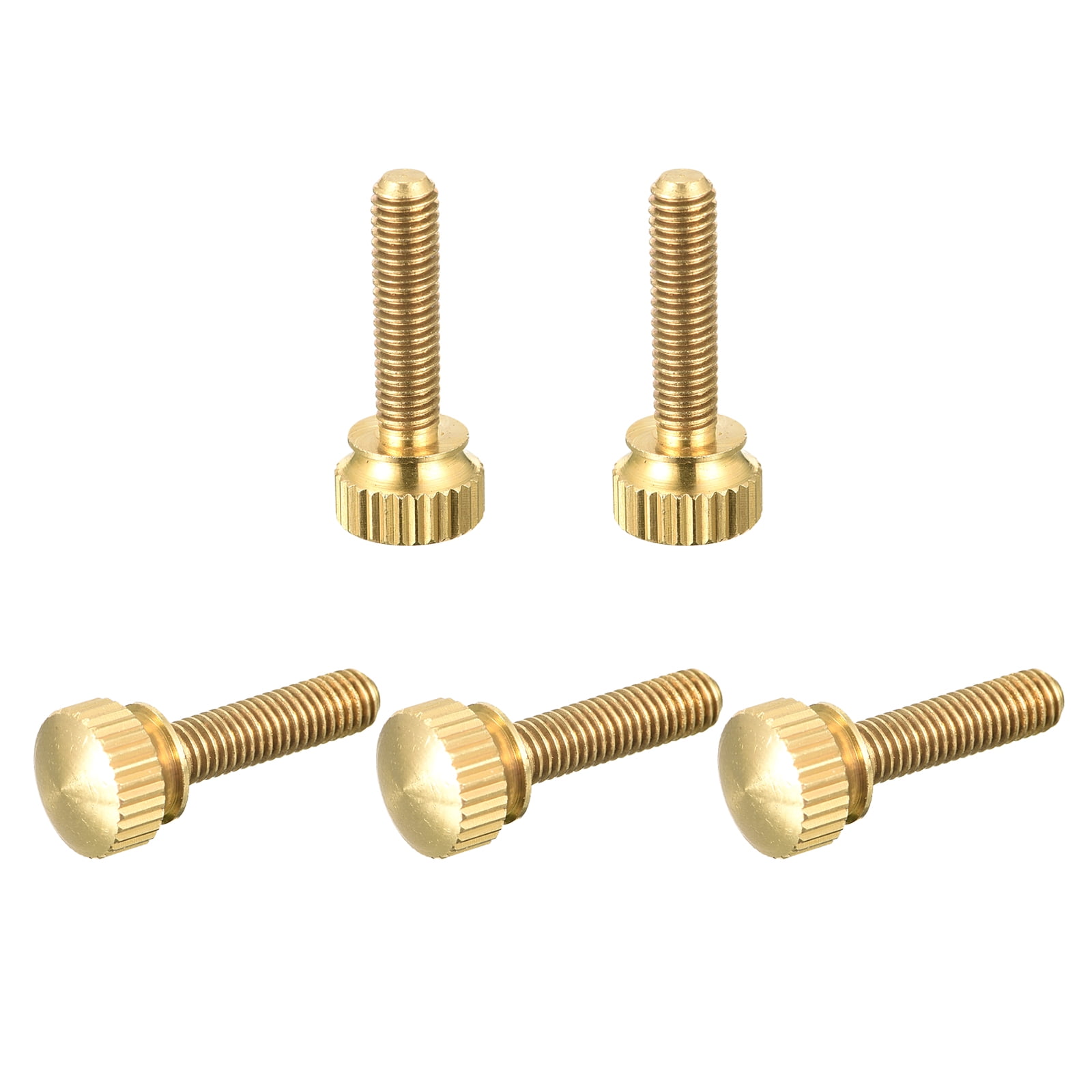 Knurled Thumb Screws, M5x20mm Brass Shoulder Bolts Stepped Grip Knobs