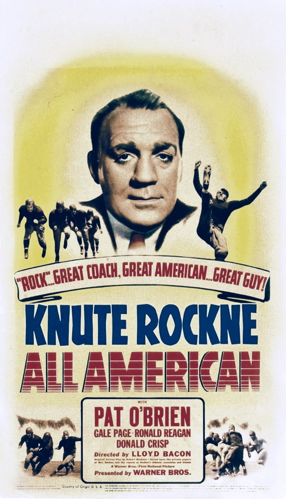 Knute Rockne All American Canvas Art - (11 x 17)