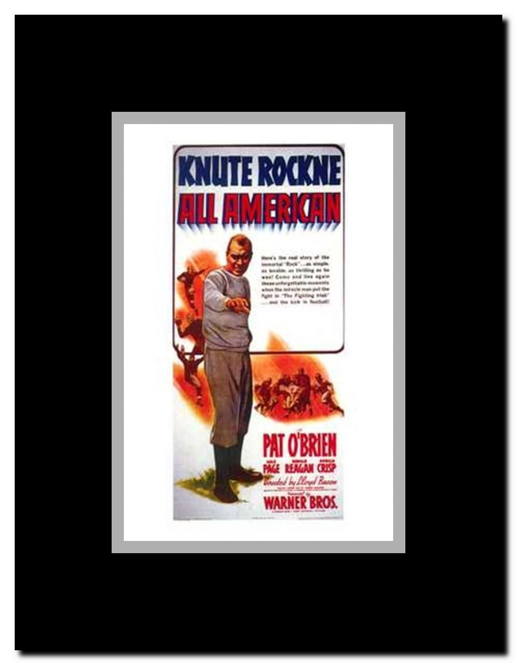Knute Rockne All American Framed Movie Poster