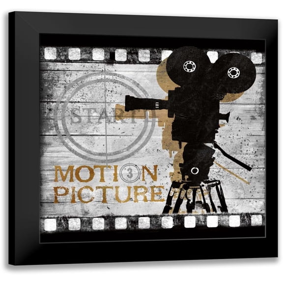 Knutsen, Conrad 12x12 Black Modern Framed Museum Art Print Titled - Motion Picture