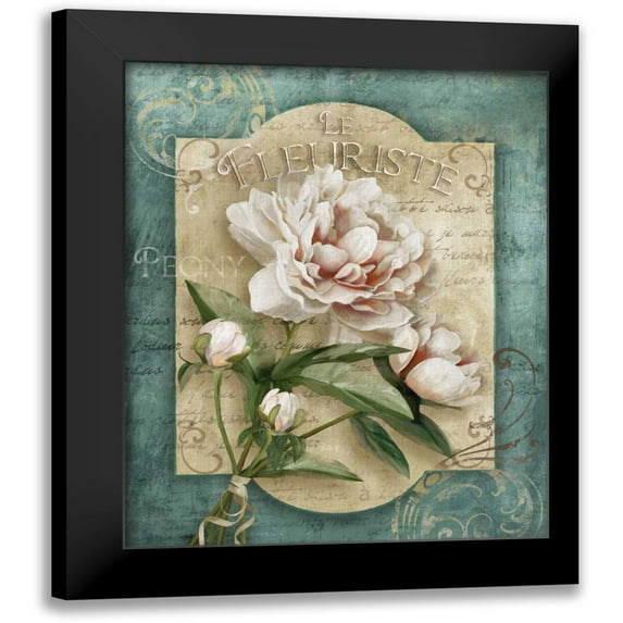 Knutsen, Conrad 12x14 Black Modern Framed Museum Art Print Titled - Le Fleuriste