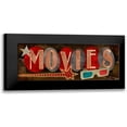 thumbnail image 1 of Knutsen, Conrad 14x8 Black Modern Framed Museum Art Print Titled - Movies, 1 of 5
