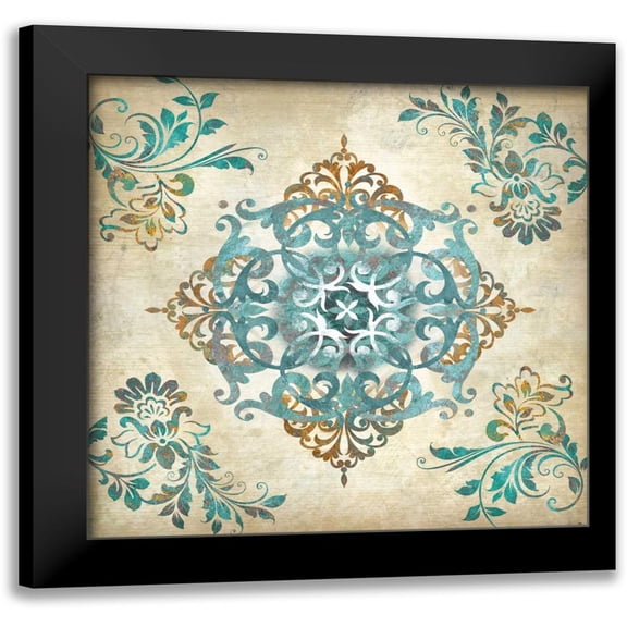 Knutsen, Conrad 15x15 Black Modern Framed Museum Art Print Titled - Arabesque III