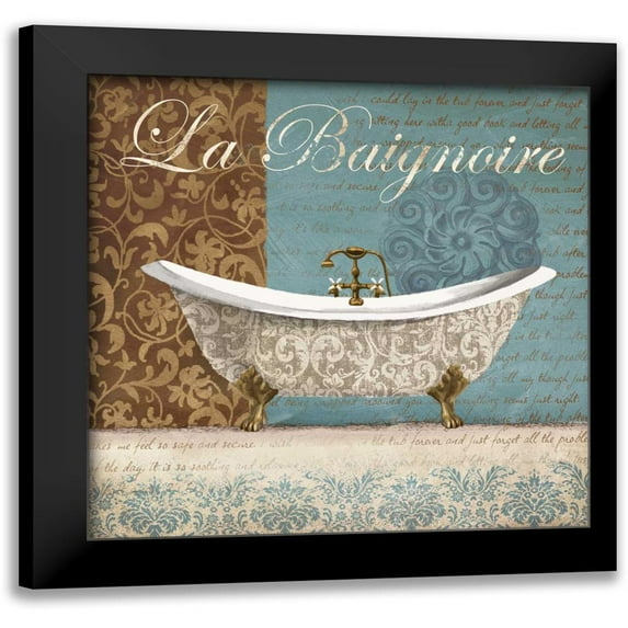 Knutsen, Conrad 15x15 Black Modern Framed Museum Art Print Titled - La Baignoire