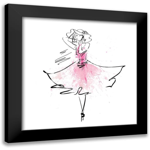 Knutsen, Conrad 15x15 Black Modern Framed Museum Art Print Titled - Whimsy Girl II
