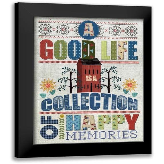Knutsen, Conrad 15x18 Black Modern Framed Museum Art Print Titled - Happy Memories