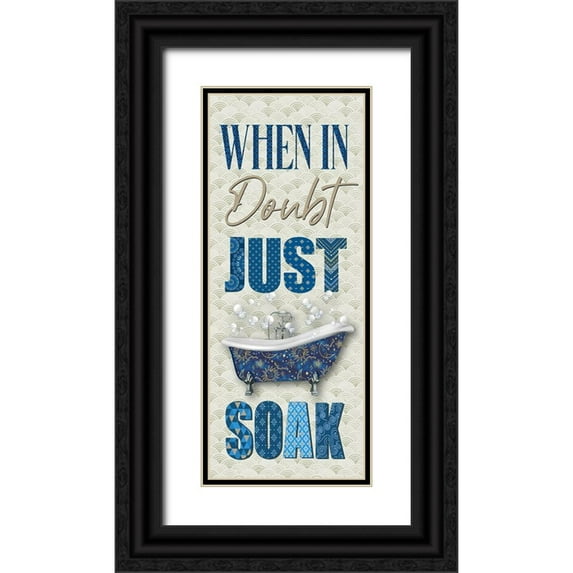 Knutsen, Conrad 15x32 Black Ornate Wood Framed with Double Matting Museum Art Print Titled - When in Doubt