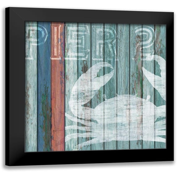 Knutsen, Conrad 20x20 Black Modern Framed Museum Art Print Titled - Pier 2