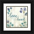 thumbnail image 1 of Knutsen, Conrad 20x20 Black Ornate Wood Framed with Double Matting Museum Art Print Titled - All Your Heart, 1 of 4