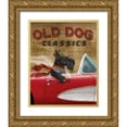 thumbnail image 1 of Knutsen, Conrad 20x24 Gold Ornate Wood Framed with Double Matting Museum Art Print Titled - Old Dog Classics, 1 of 4