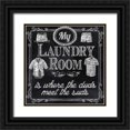 thumbnail image 1 of Knutsen, Conrad 26x26 Black Ornate Wood Framed with Double Matting Museum Art Print Titled - My Laundry Room, 1 of 4